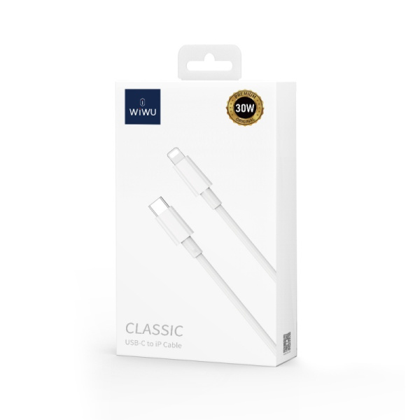 Кабель WIWU Classic USB-C to Lightning 1m 30W